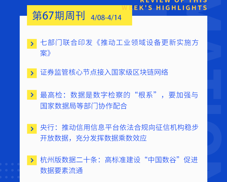 第67期 | 产业区块链一周快讯速览缩略图