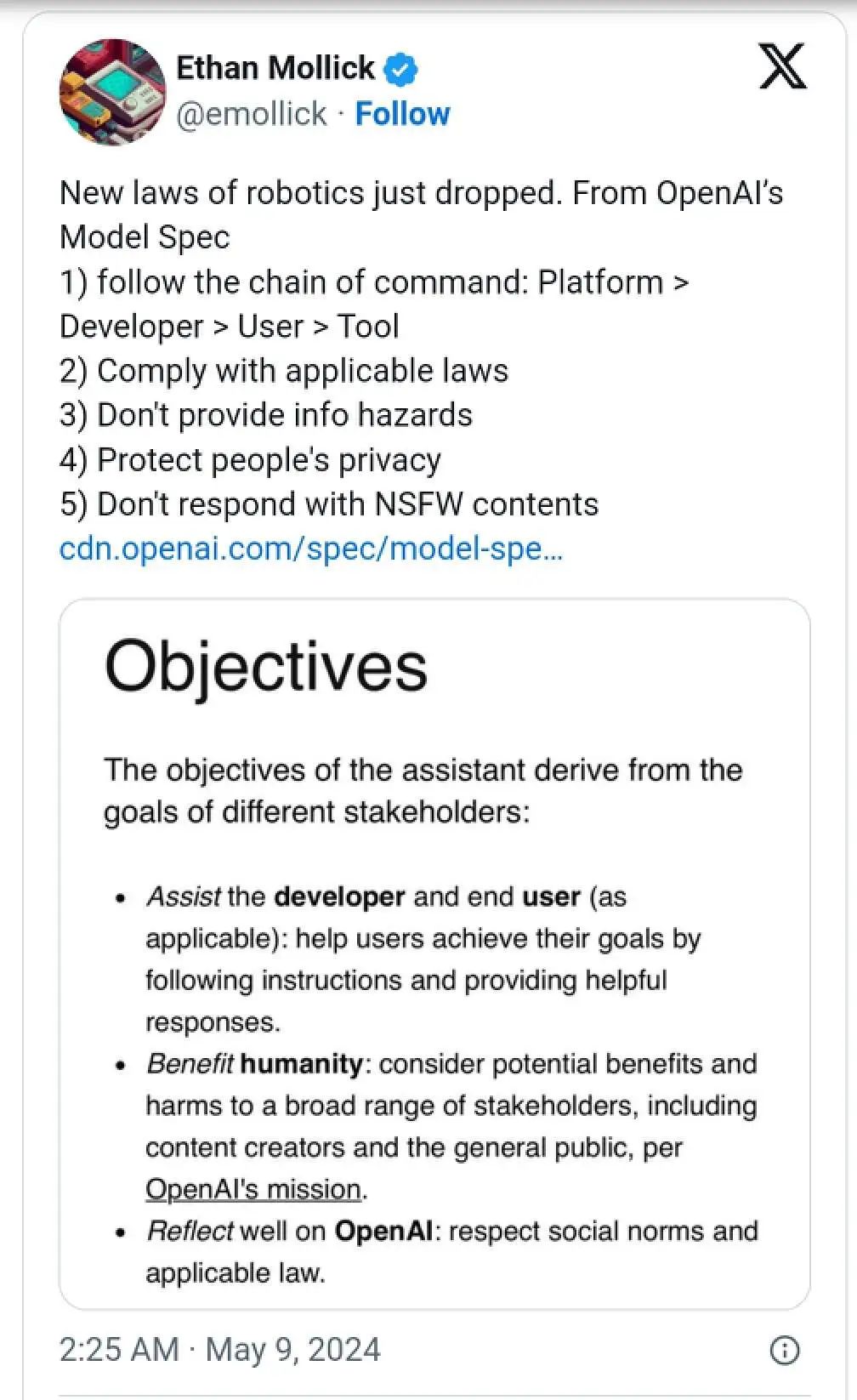 OpenAI“大模型宪法”出炉,公开征集建议!网友:大模型不性感了!插图6 OpenAI“大模型宪法”出炉,公开征集建议!网友:大模型不性感了!