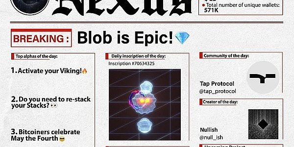 符文创新之风刮向NFT市场 Blob成为涨势最猛的项目？缩略图
