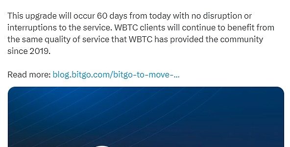 WBTC疑云重重 BitGo作何解释？缩略图